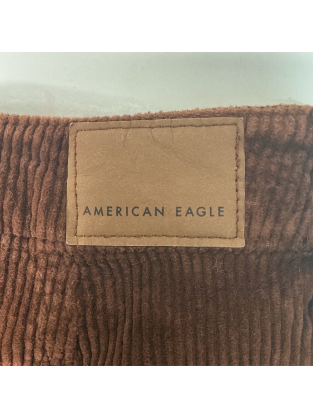 American Eagle Women's Brown Corduroy Super High-Rise Mini Skirt Size 4 - Picture 3 of 8